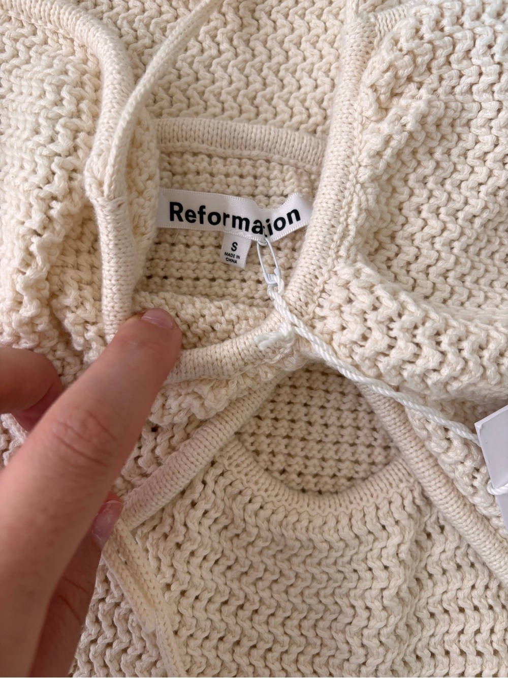 Reformation - Venete Open Knit Dress NWT!! - Picture 2 of 4
